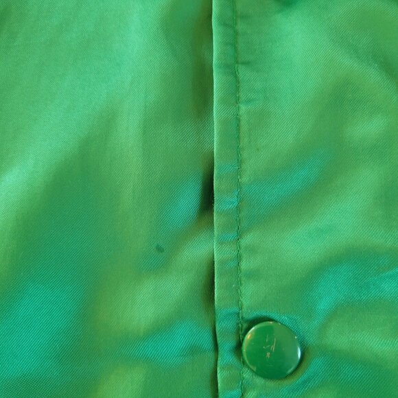 RARE Vtg 80s Sprite Green Nylon Bomber Jacket with Retired Logo Size Large - Picture 11 of 15